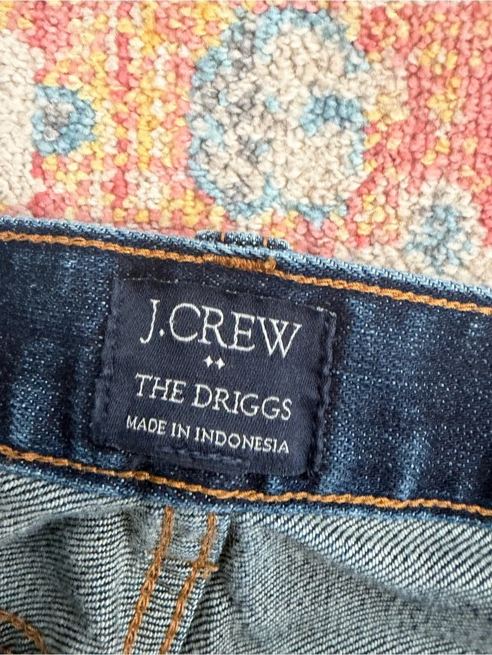 J.Crew Driggs blue straight leg denim jeans